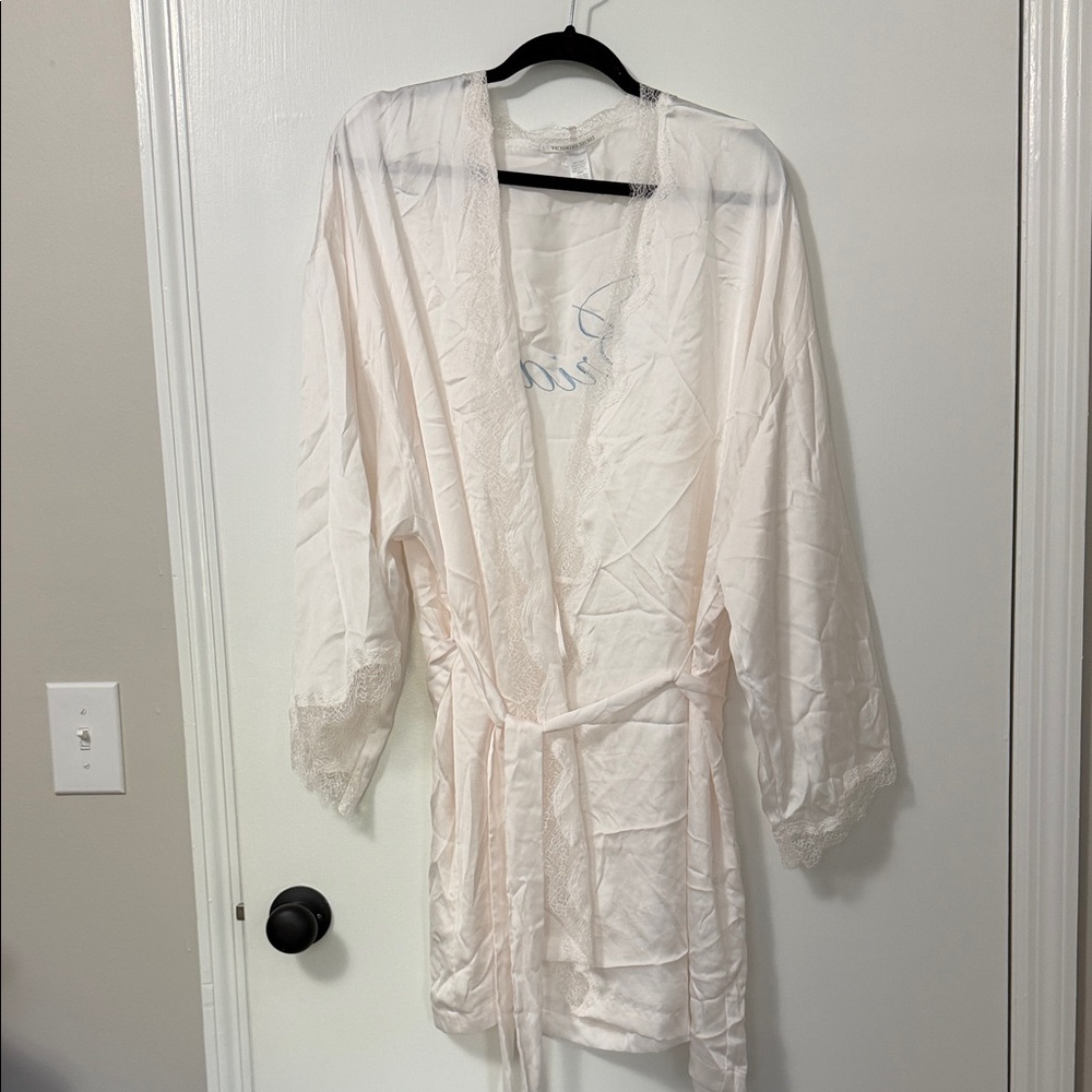 Victorias Secret Bride Lace-Trim Robe - Women Intimates & Sleepwear